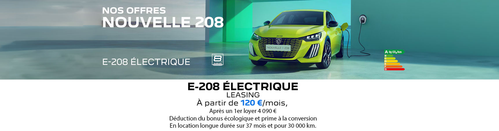 PEUGEOT NOUVELLE E-208 ÉLECTRIQUE